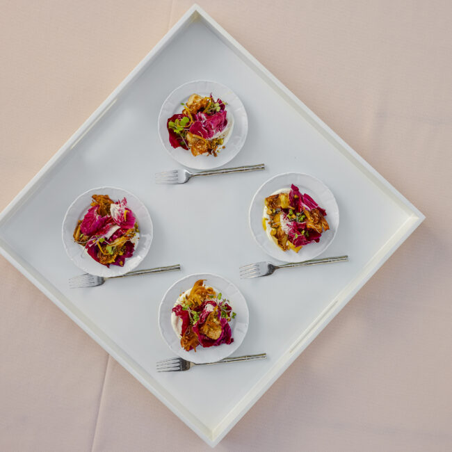 Solera & Co. Crispy Artichoke, Radicchio, Whipped Feta Individual Salads
